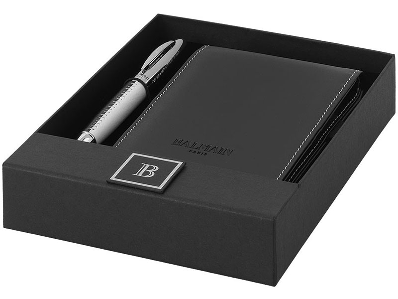 Balmain Ballpoint Pen & Notebook Gift Set