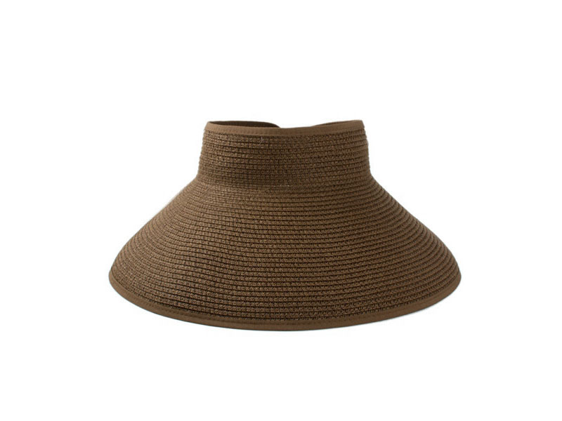 FOLDABLE STRAW VISOR HAT