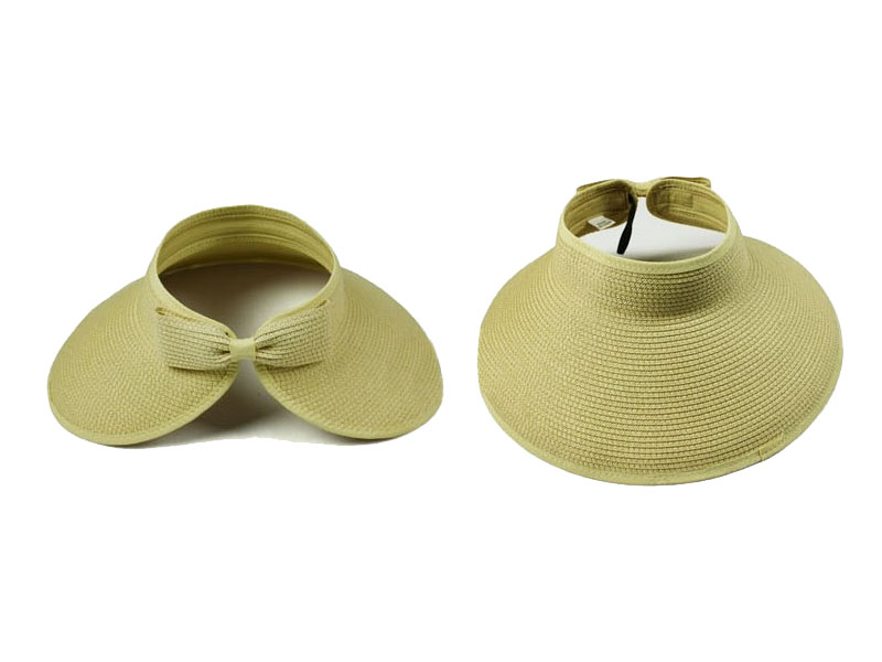 FOLDABLE STRAW VISOR HAT