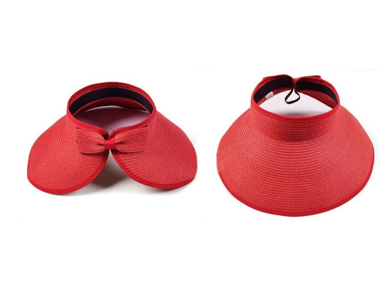 FOLDABLE STRAW VISOR HAT