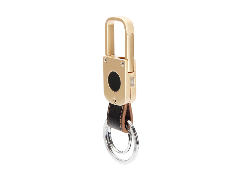 Leather & Metal Keychain Bluetooth Key Tracker