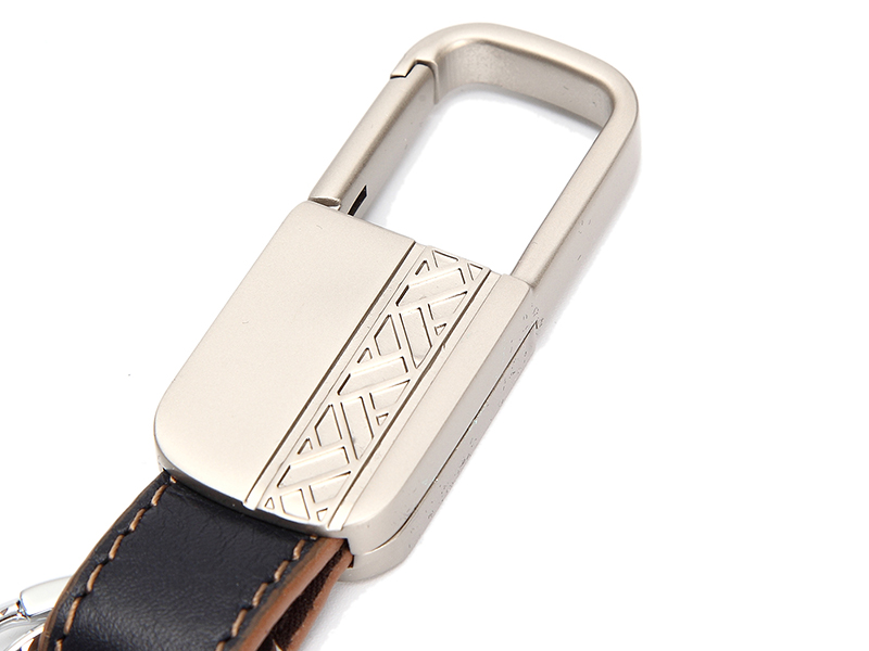 Leather & Metal Keychain Bluetooth Key Tracker