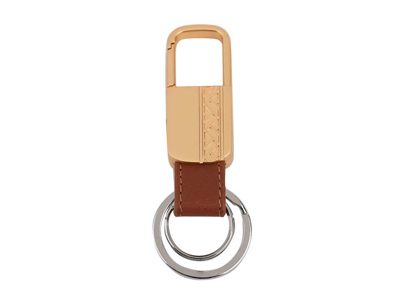 Leather & Metal Keychain Bluetooth Key Tracker