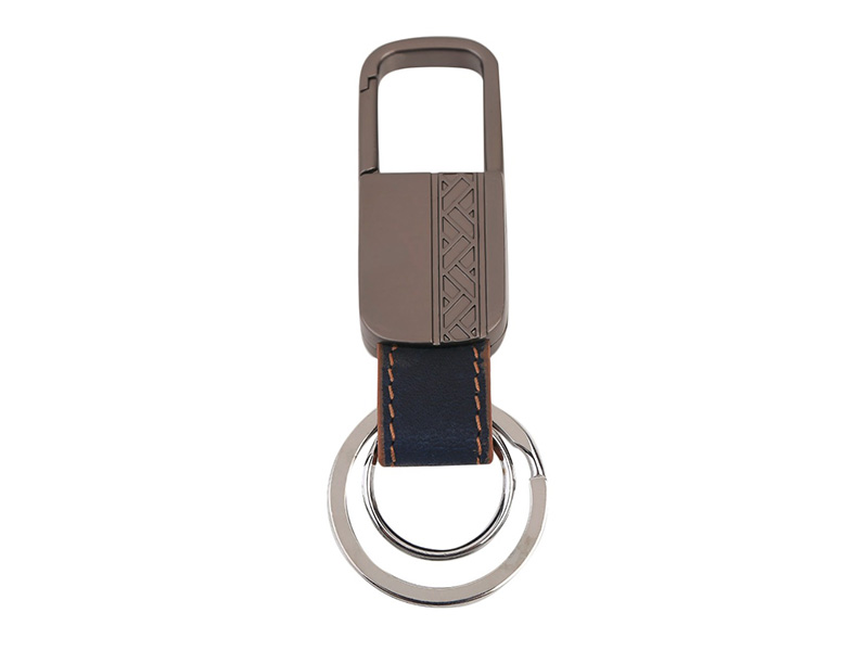 Leather & Metal Keychain Bluetooth Key Tracker