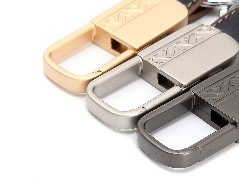 Leather & Metal Keychain Bluetooth Key Tracker